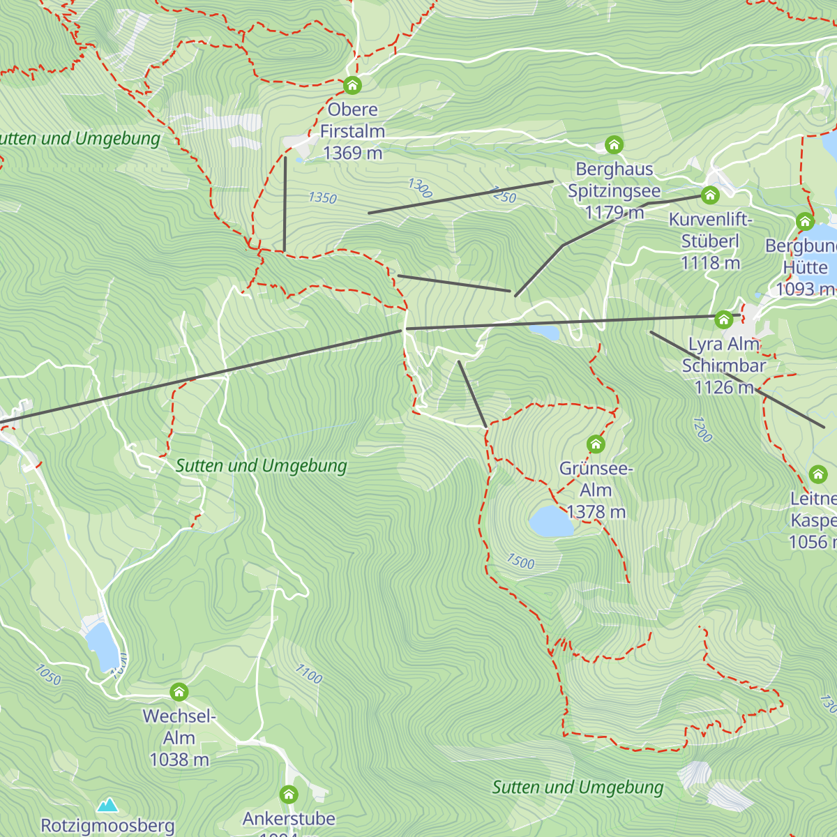 Stümpfling Alm map