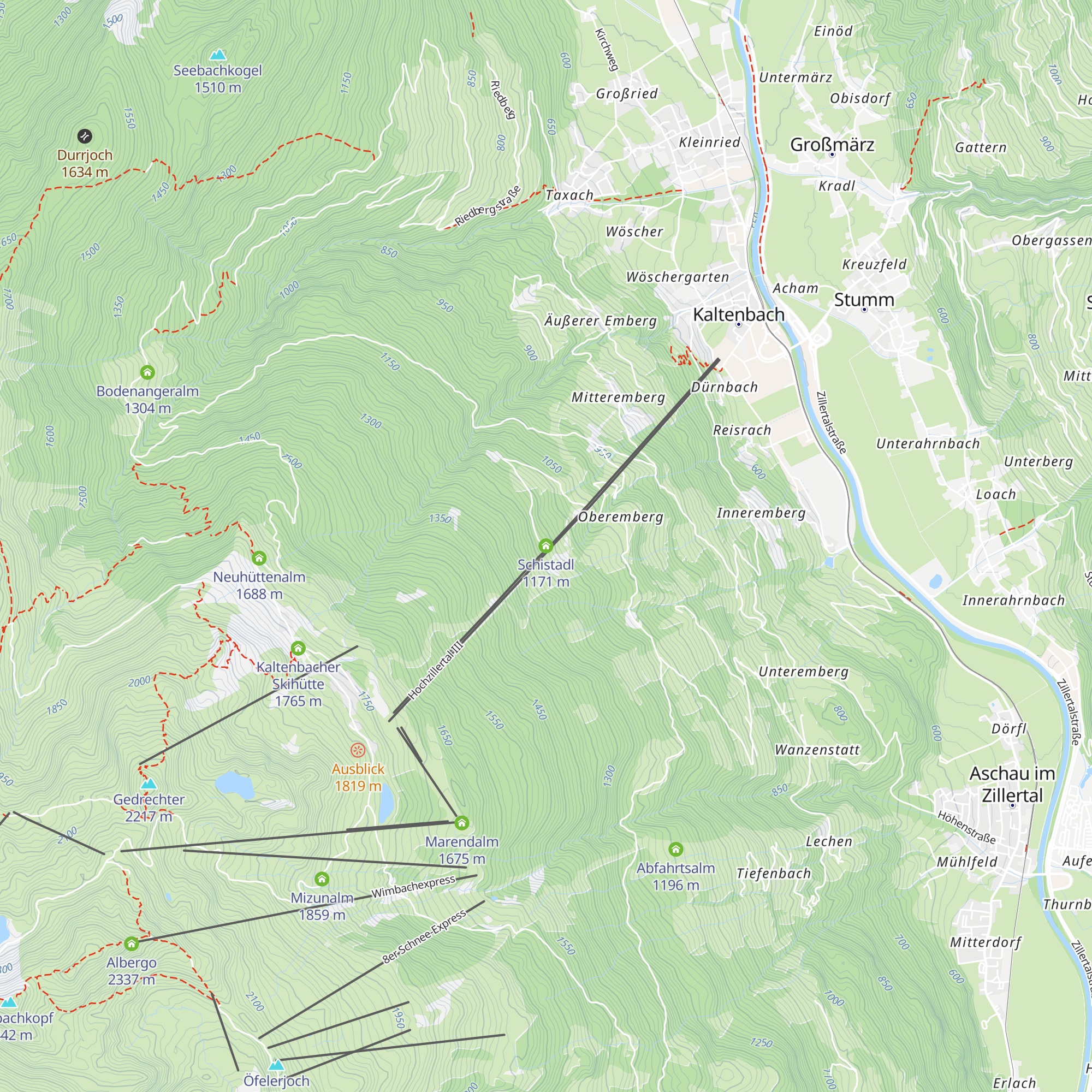 Schistadl map