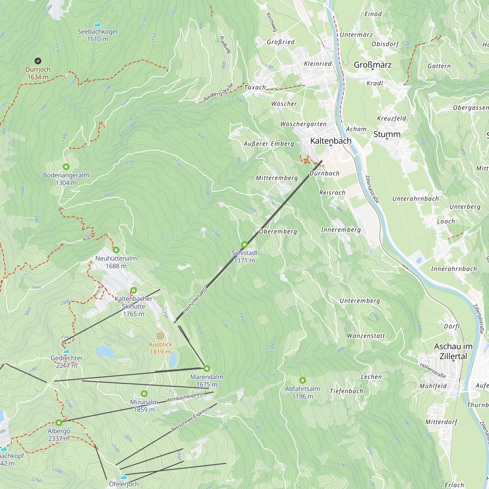 Schistadl map