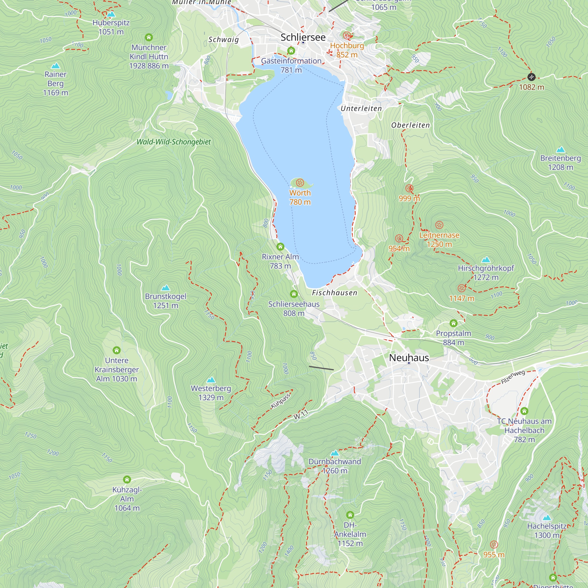 Schlierseehaus map