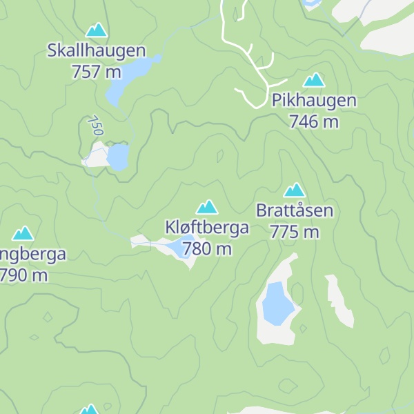 Map of Kløftberga
