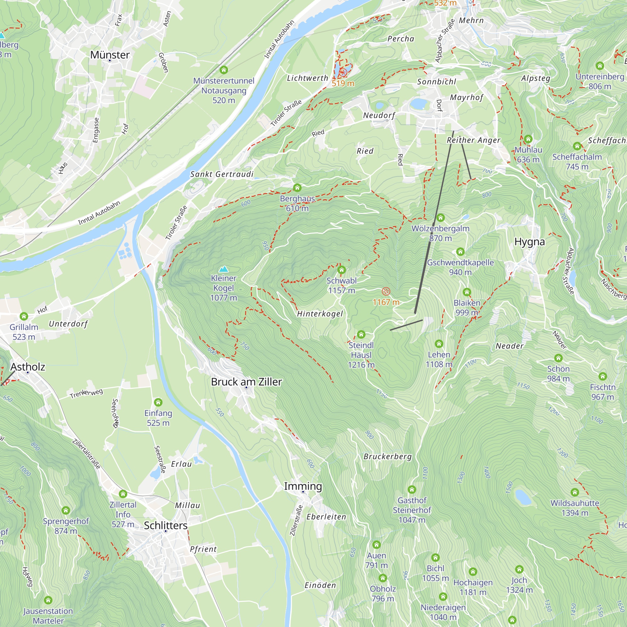 Hinterkogel map