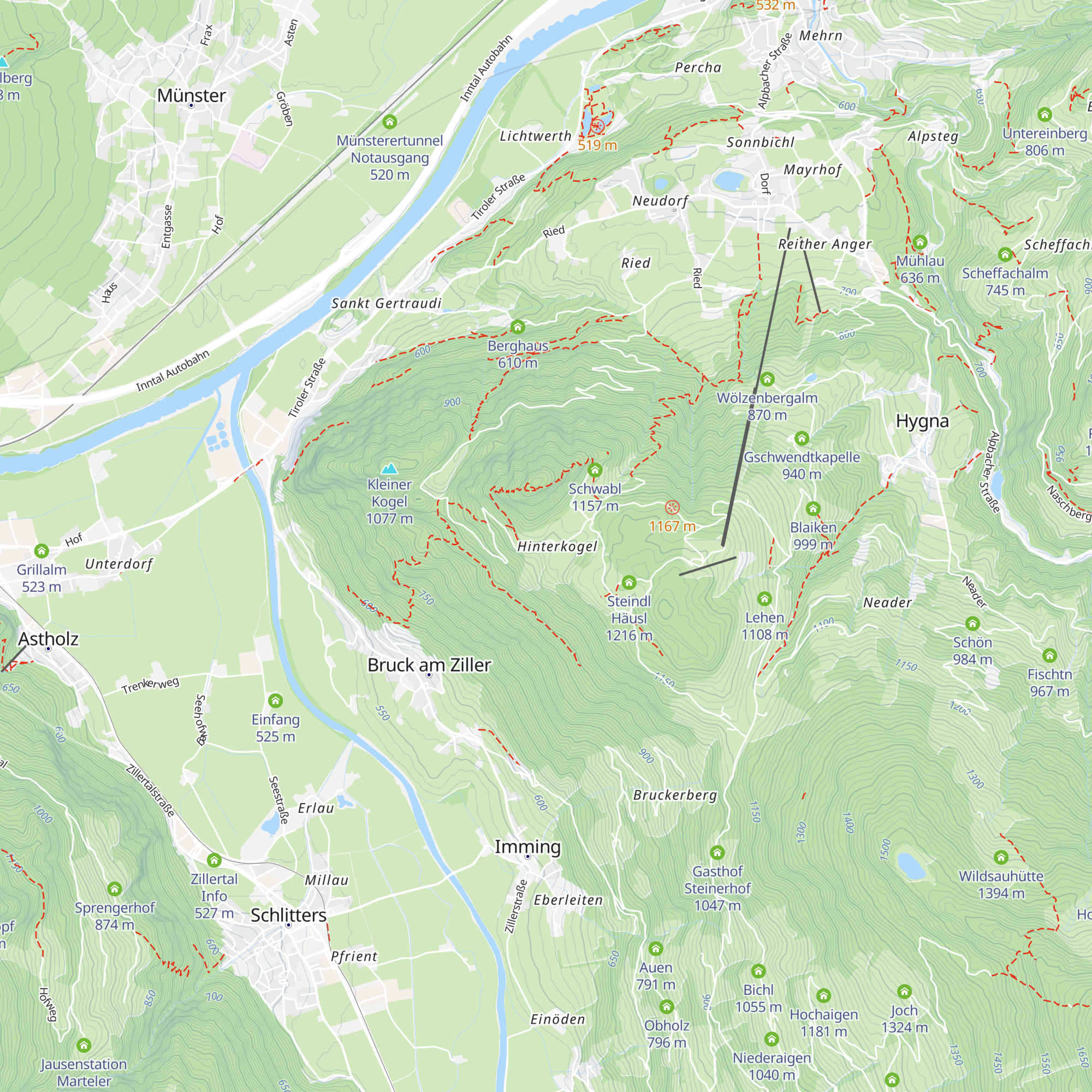 Hinterkogel map