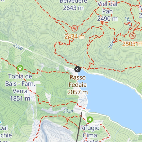 Map of Col de Cuk