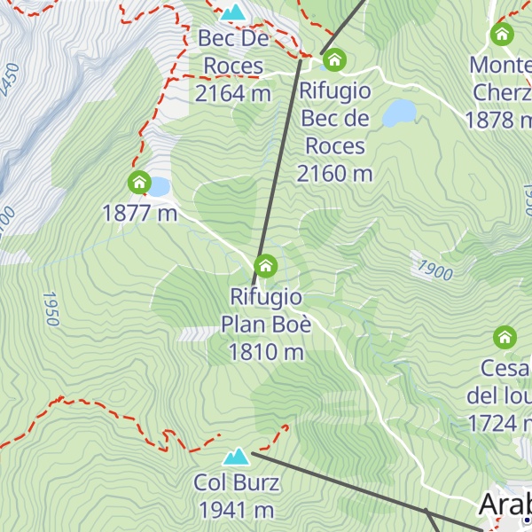 Map of Rifugio Plan Boè