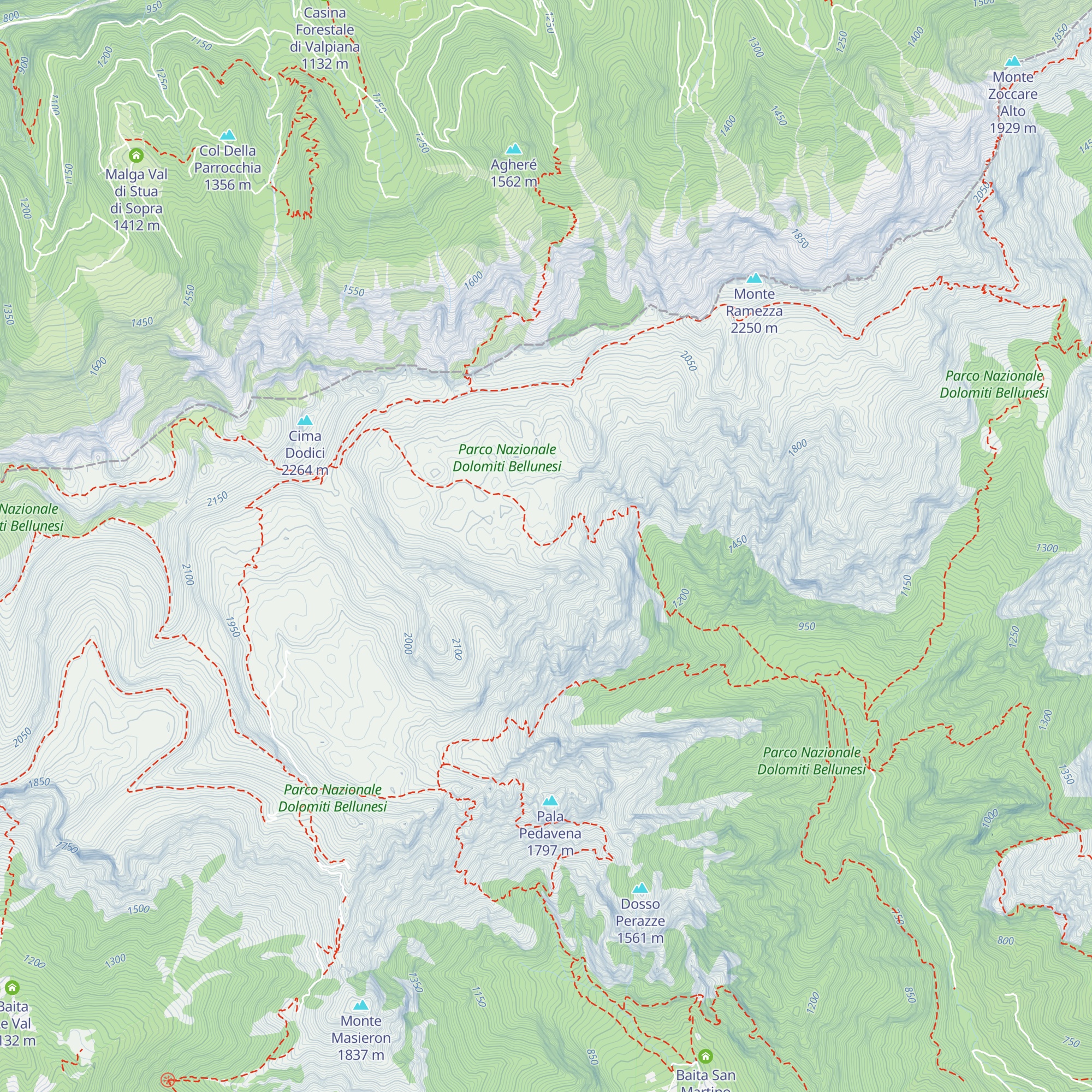 Malga Pietenetta map