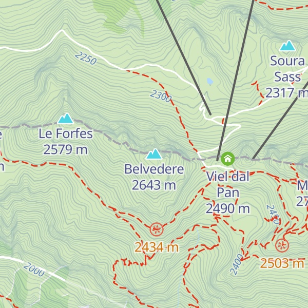 Map of Belvedere