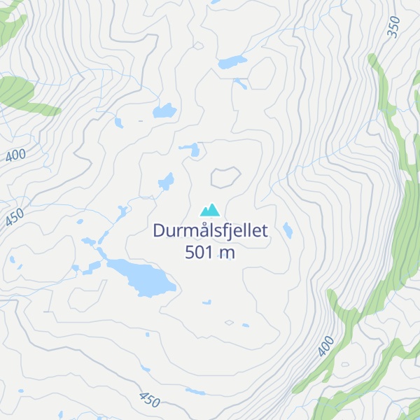 Map of Durmålsfjellet