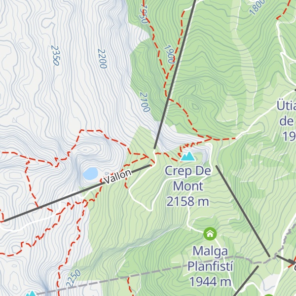 Map of Piz Boè Alpine Lounge