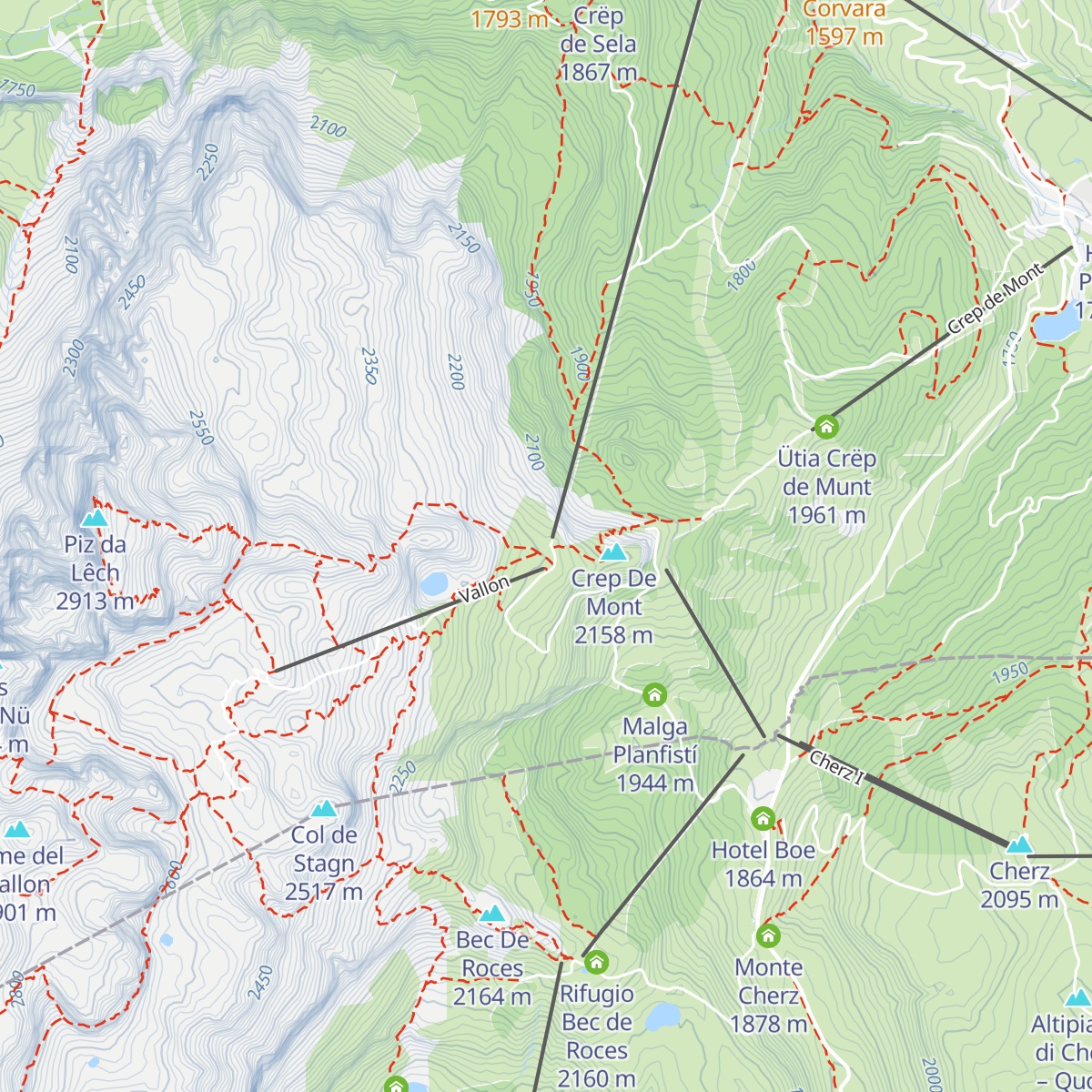 Pizza Boe map
