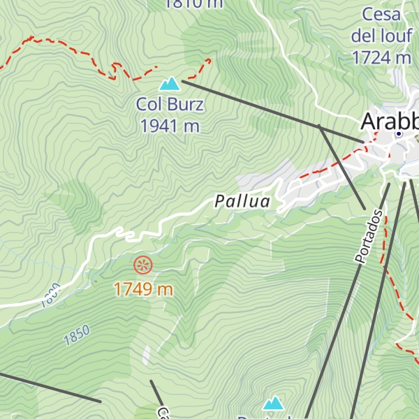 Map of Appartamenti Samont