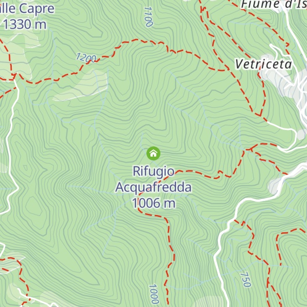 Map of Rifugio Acquafredda