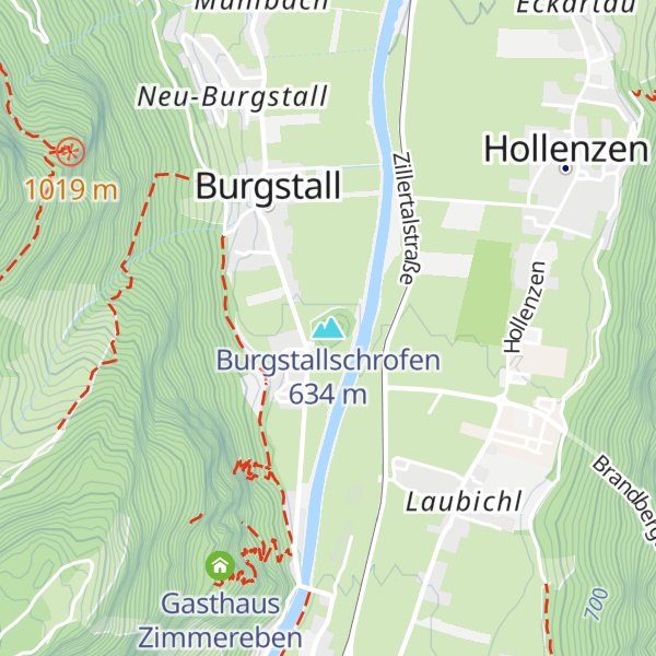 Map of Burgstallschrofen