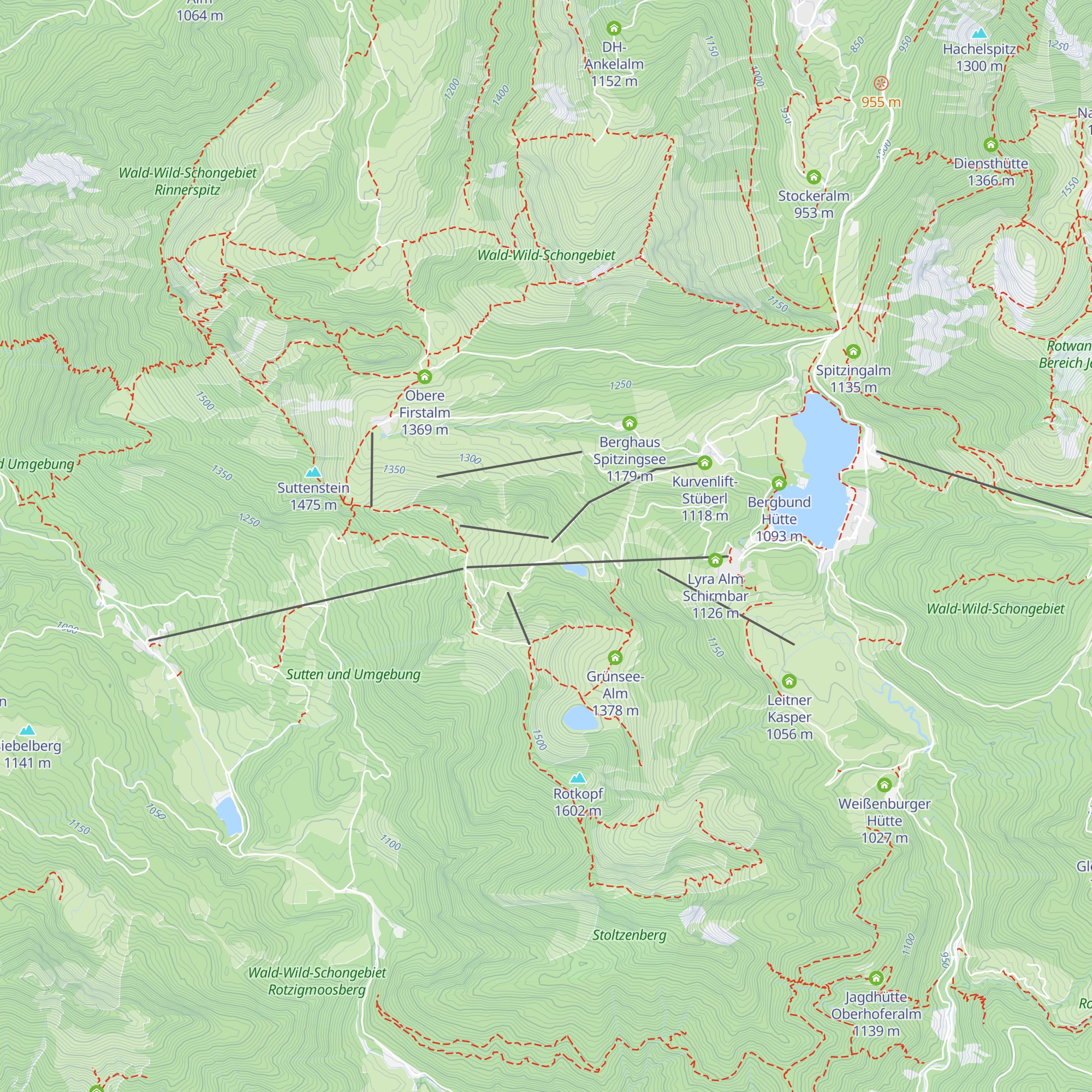 Osthangalm map