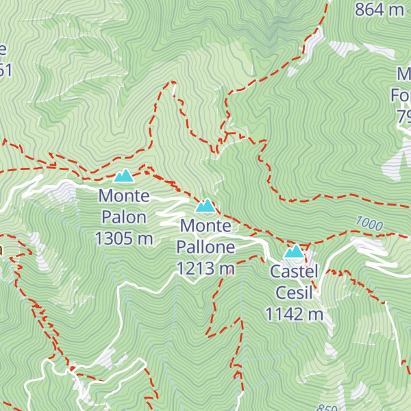 Map of Monte Pallone