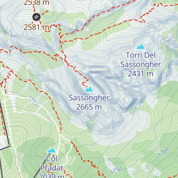 Map of Sassongher