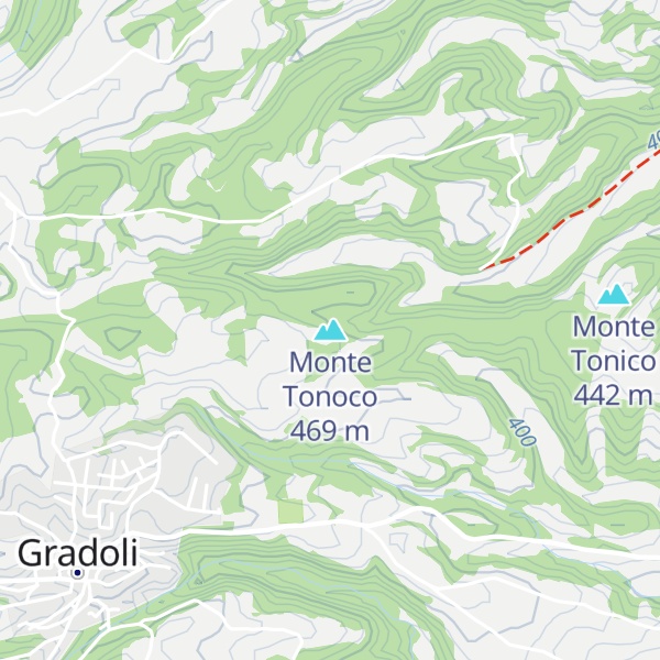 Map of Monte Tonoco