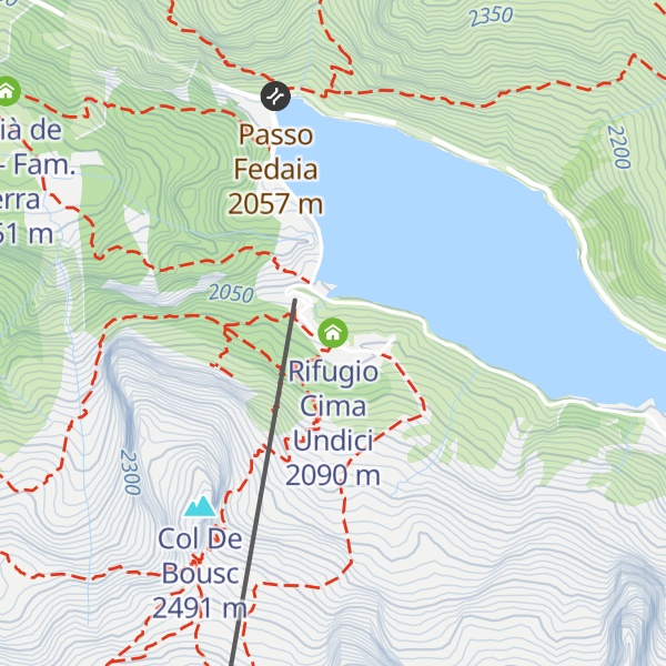 Map of Rifugio Cima Undici