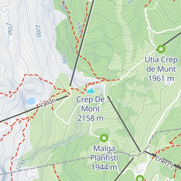 Map of Crep De Mont