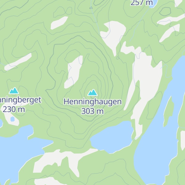 Map of Henninghaugen
