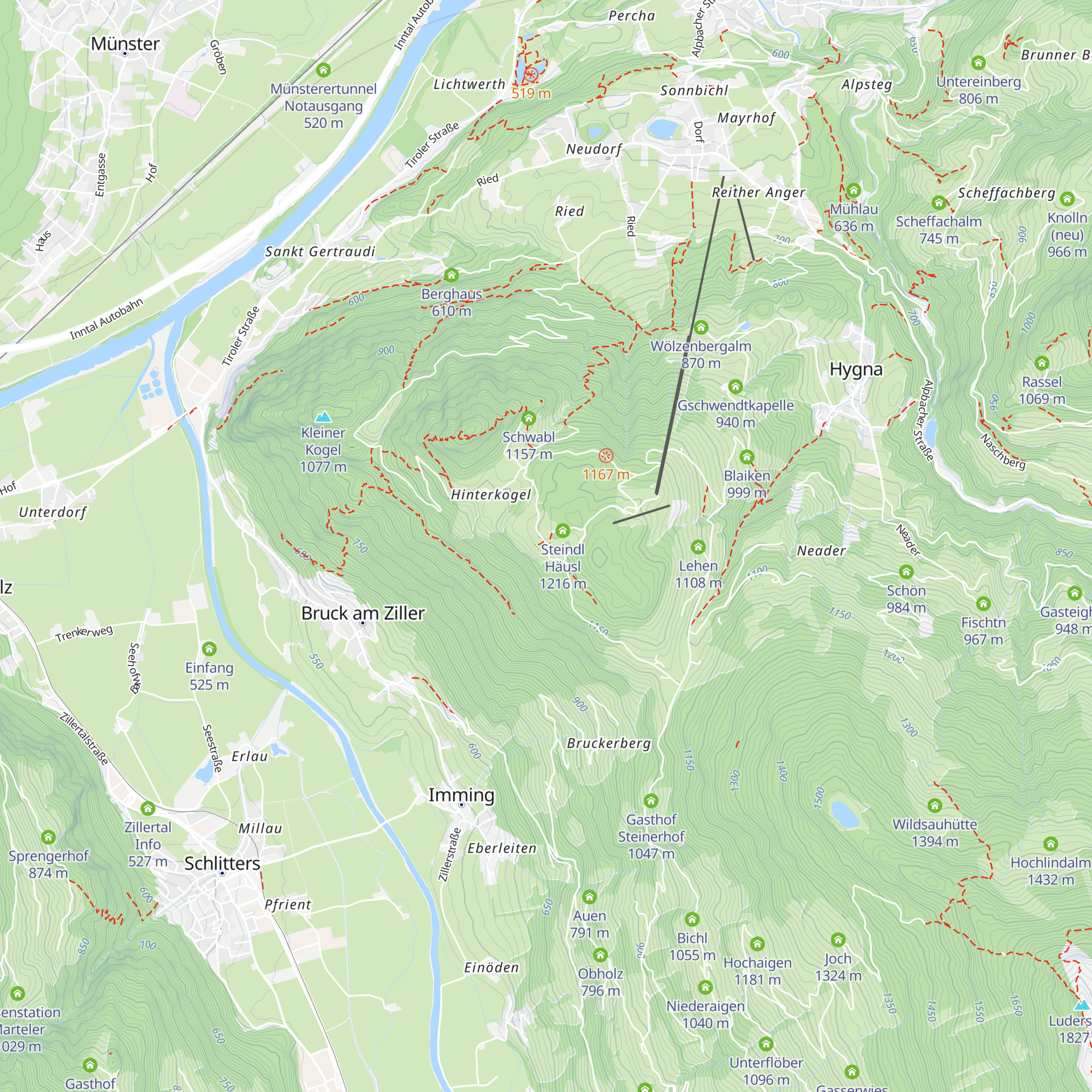 Fischtn am Kogl map