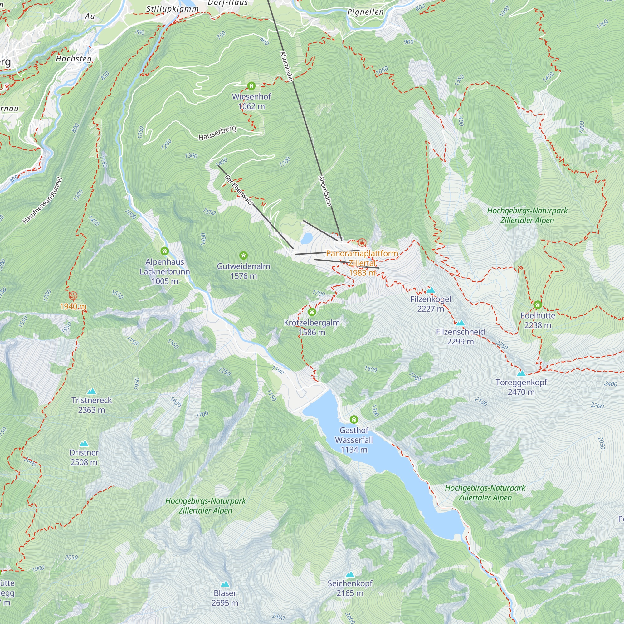 Krötzelbergalm map