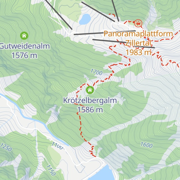 Map of Krötzelbergalm