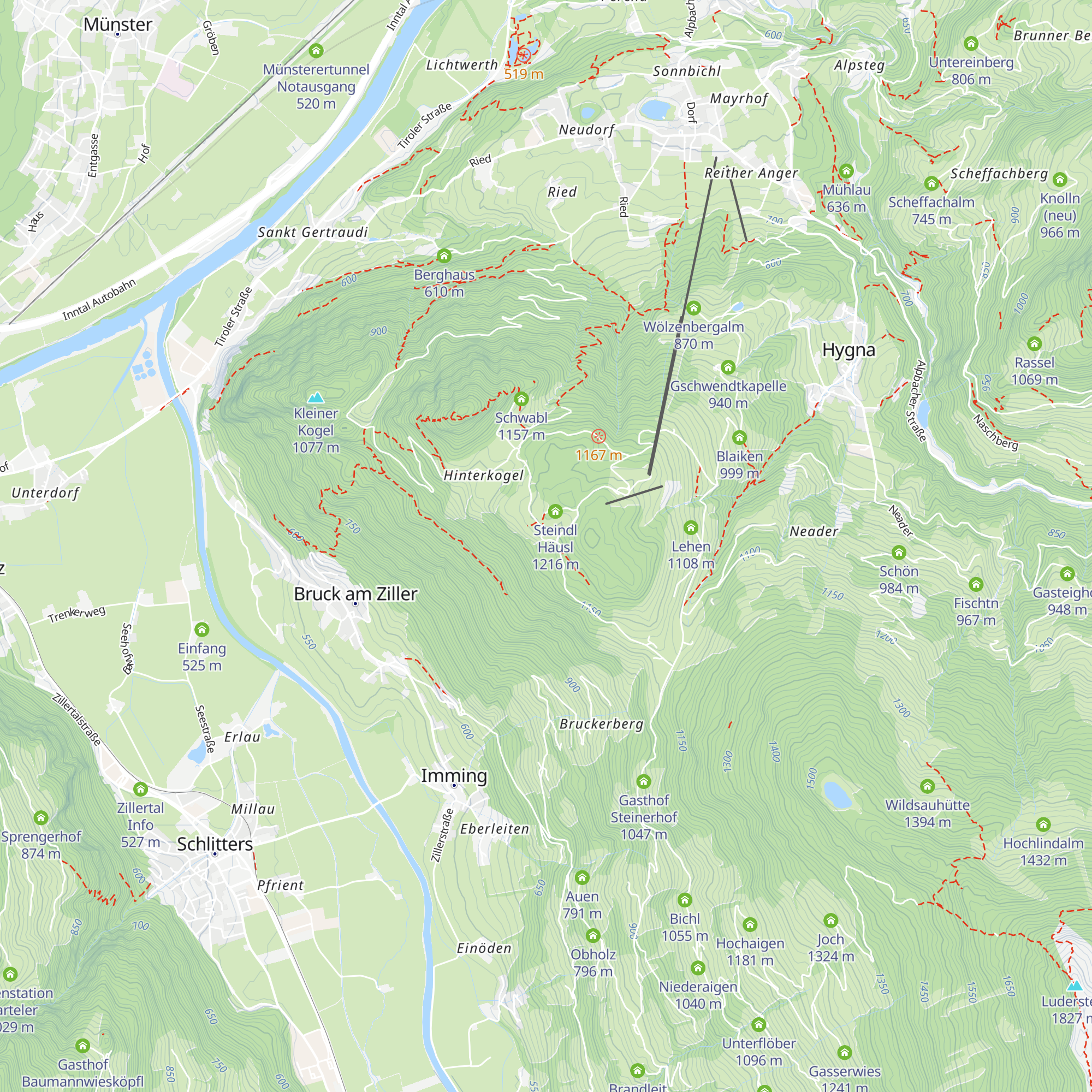Fischtn am Kogl map