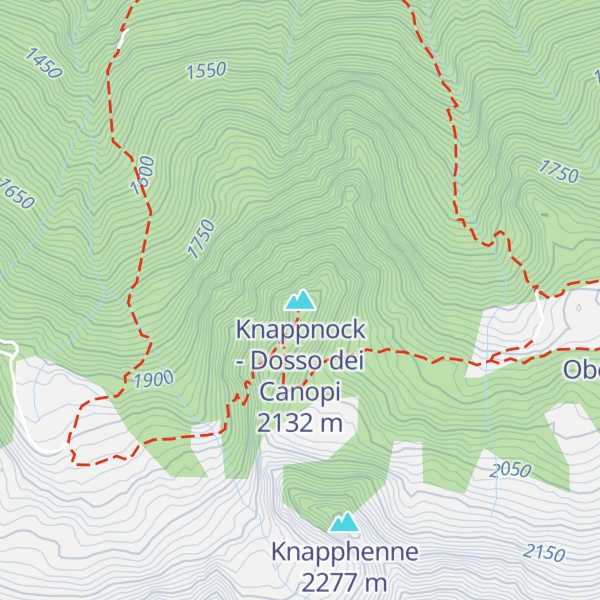 Map of Knappnock - Dosso dei Canopi