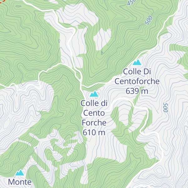 Map of Colle di Cento Forche