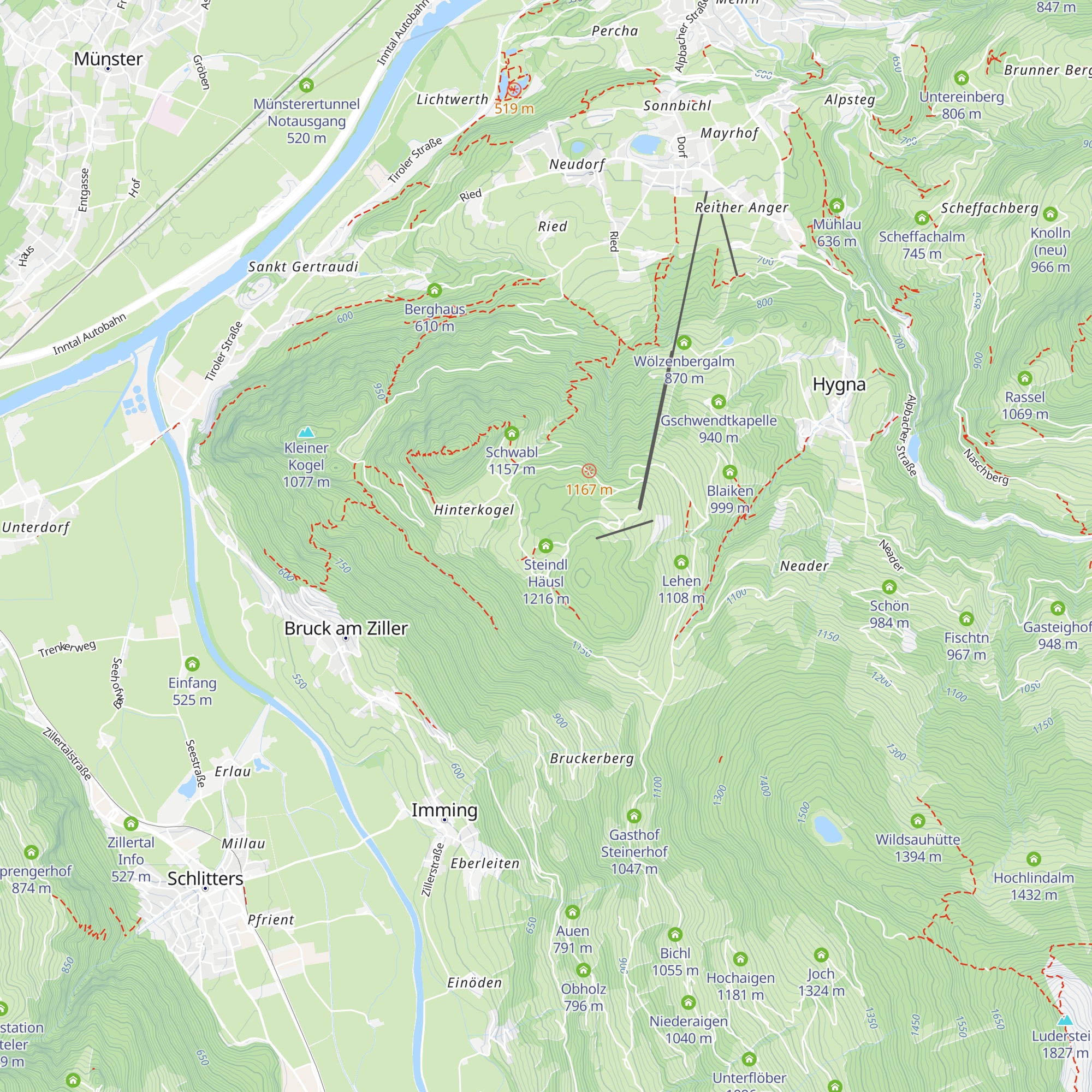 Steindl Häusl map