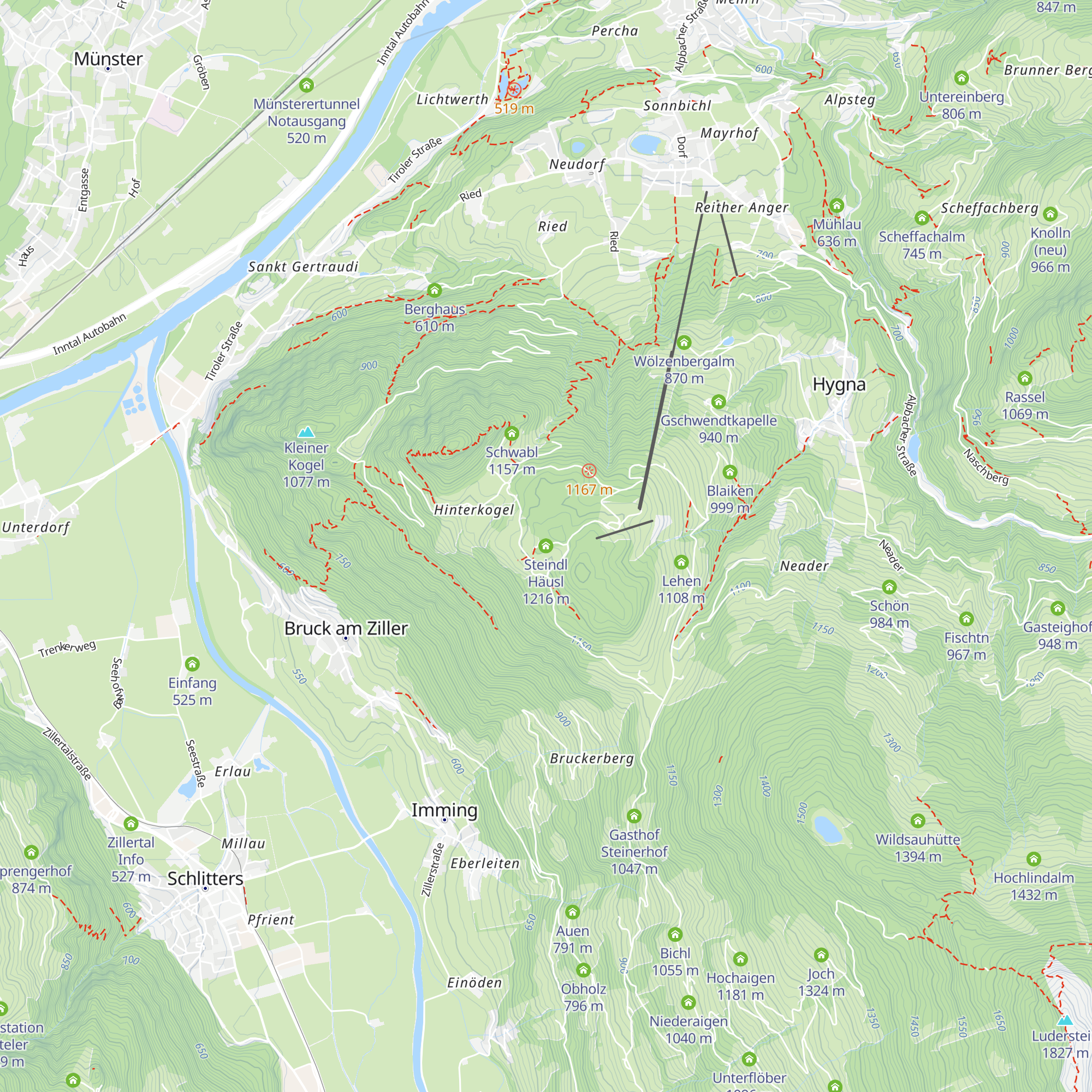 Steindl Häusl map