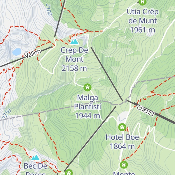 Map of Malga Planfistí