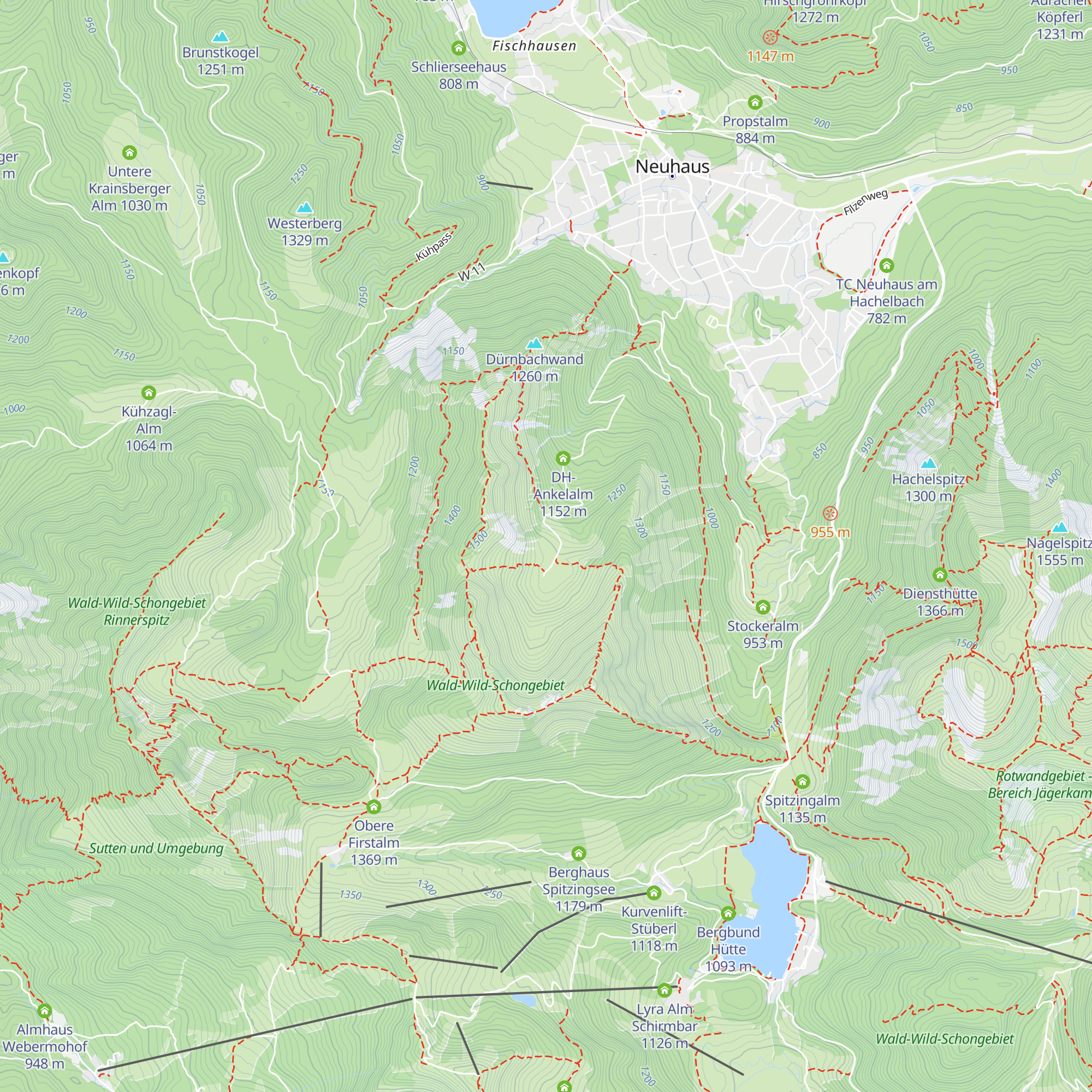 Schnapper-Hütte map