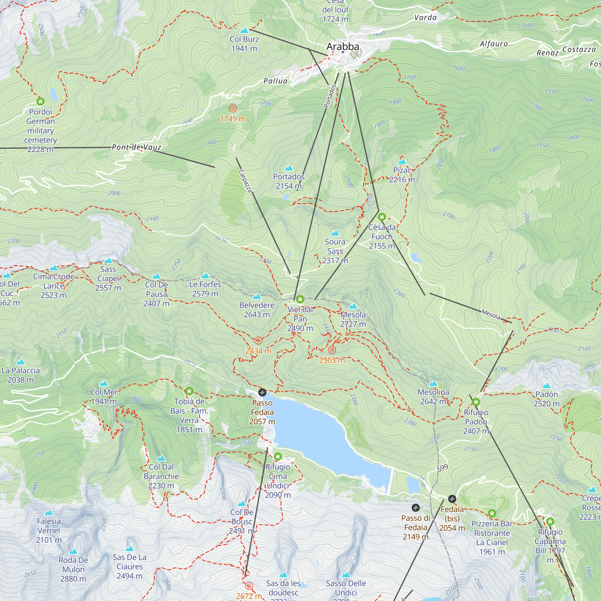 Rifugio Luigi Gorza map