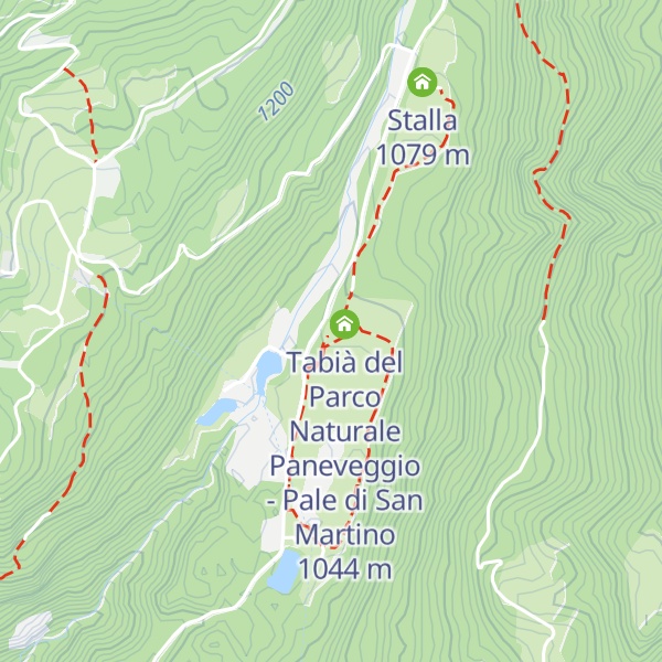 Map of Villa Welsperg - Sede del Parco Naturale Paneveggio - Pale di San Martino