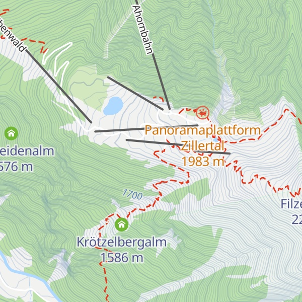 Map of Filzenalm