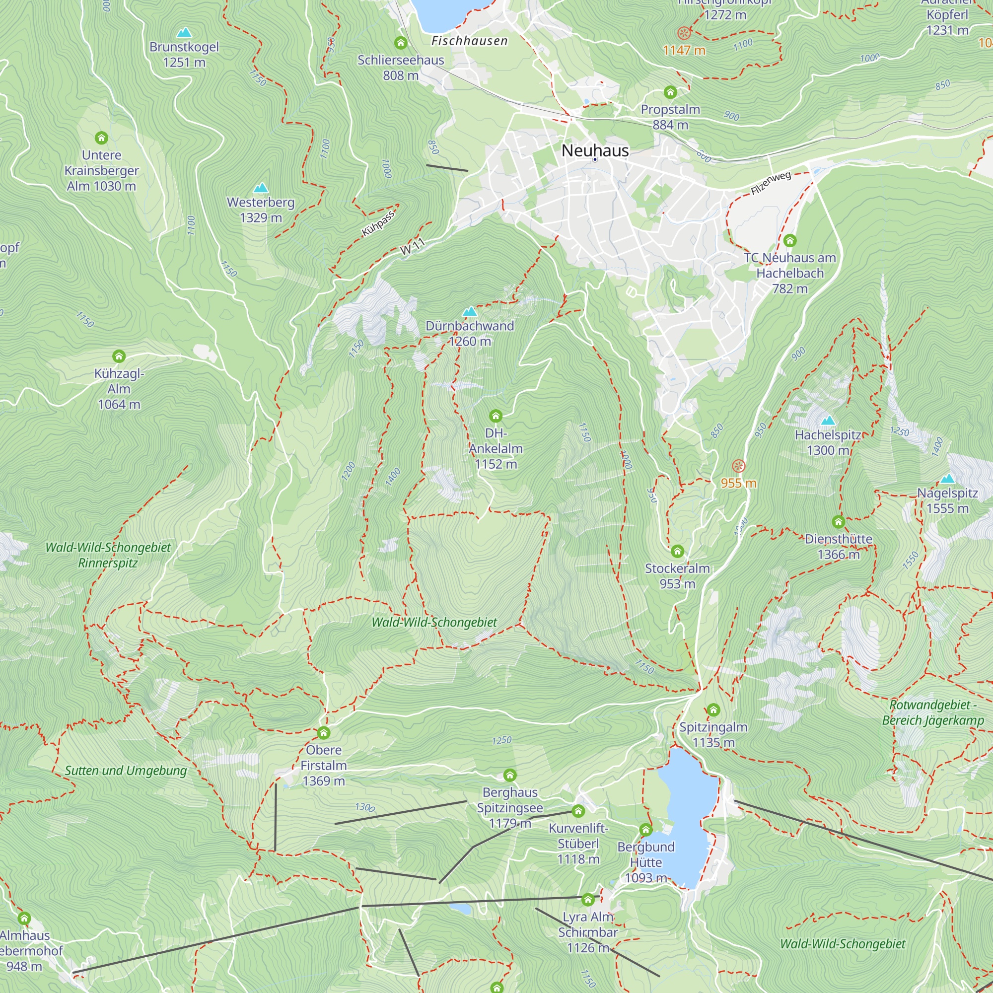 Ankel-Alm map