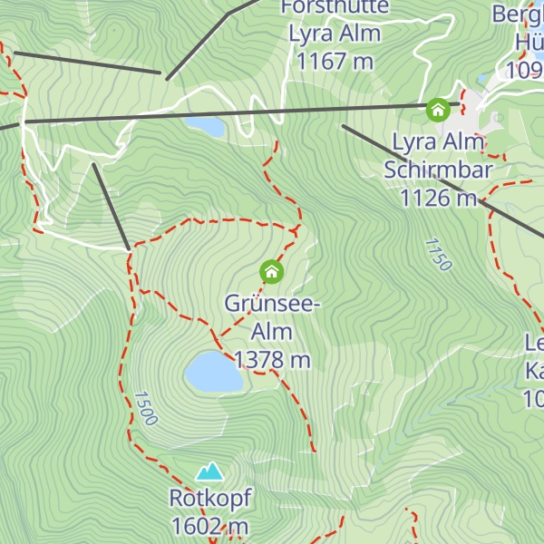 Map of Grünsee-Alm