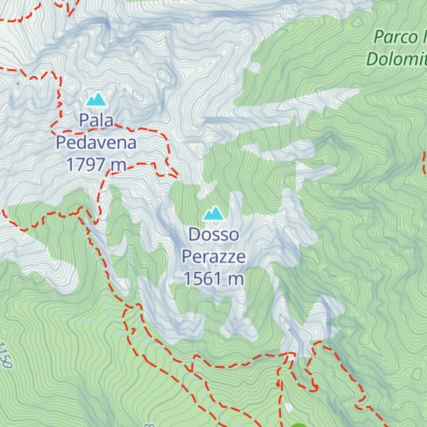 Map of Dosso Perazze