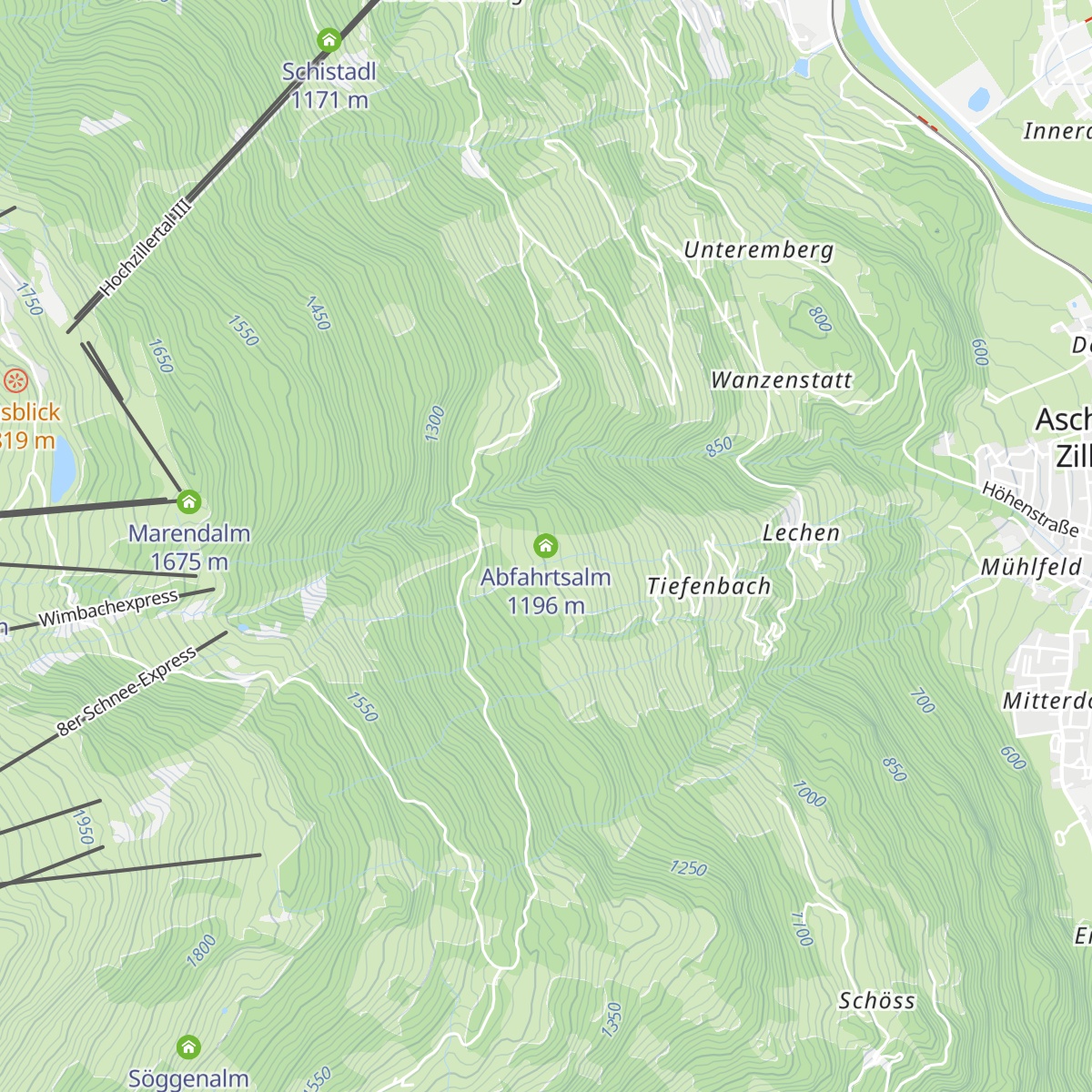 Abfahrtsalm map
