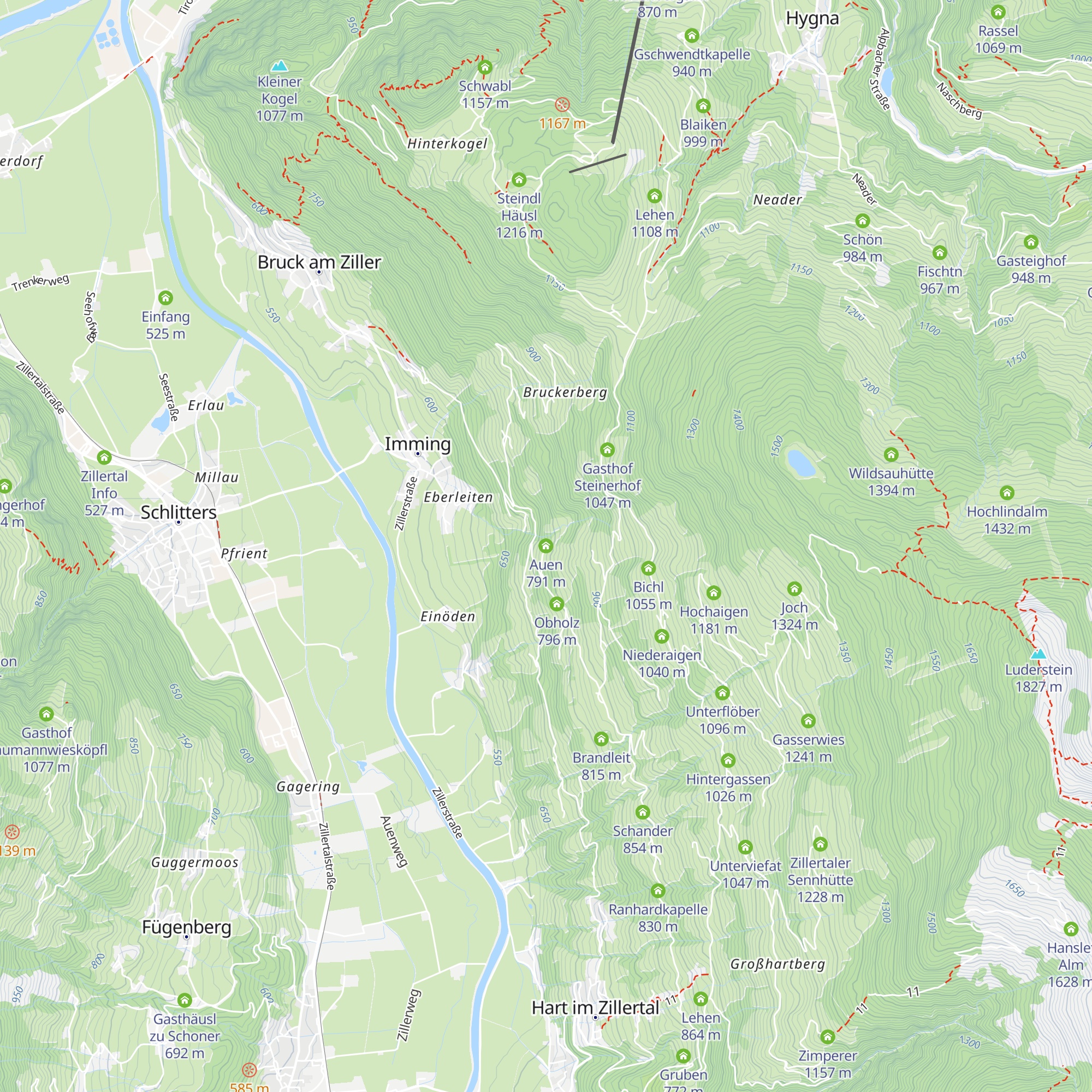 Auen map