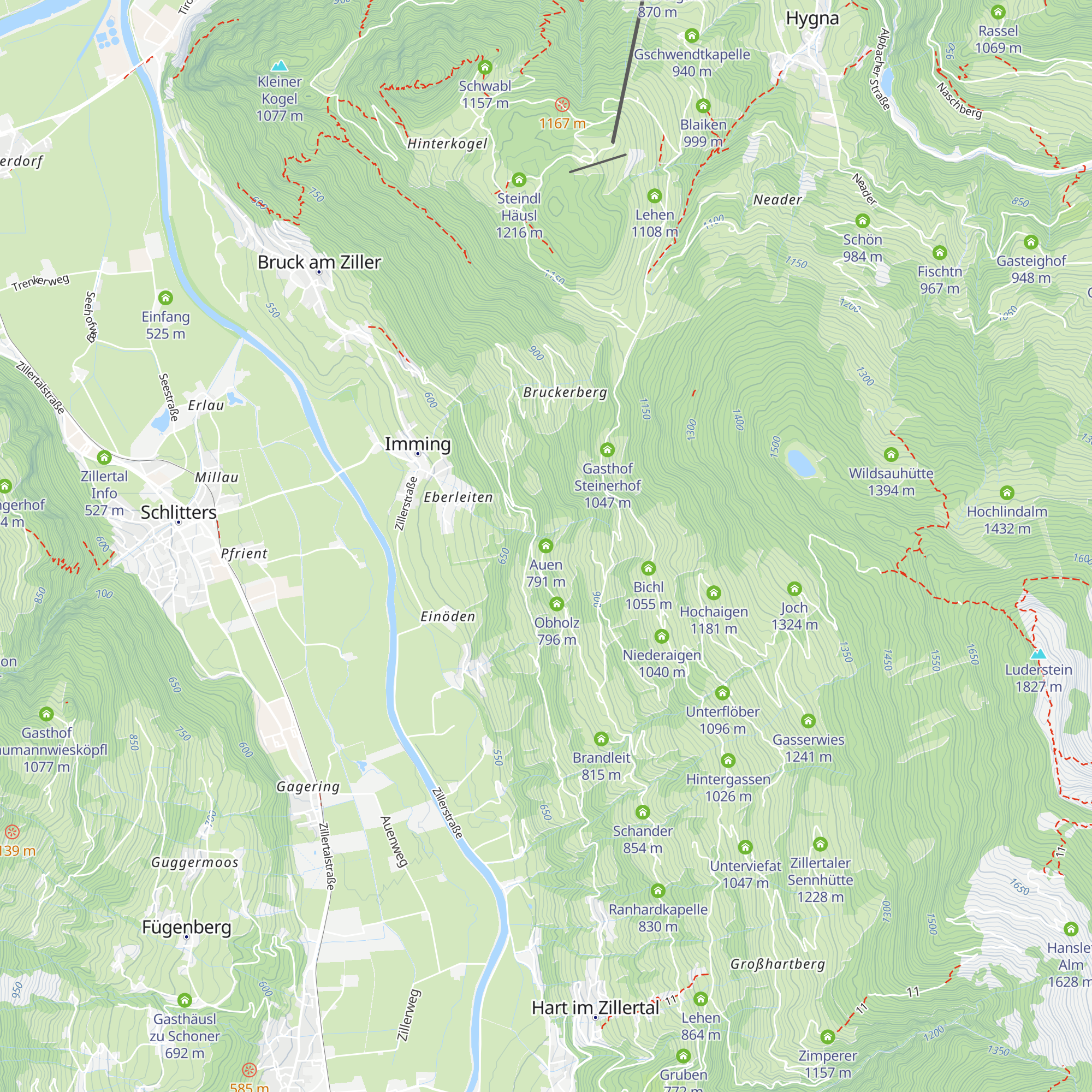 Auen map