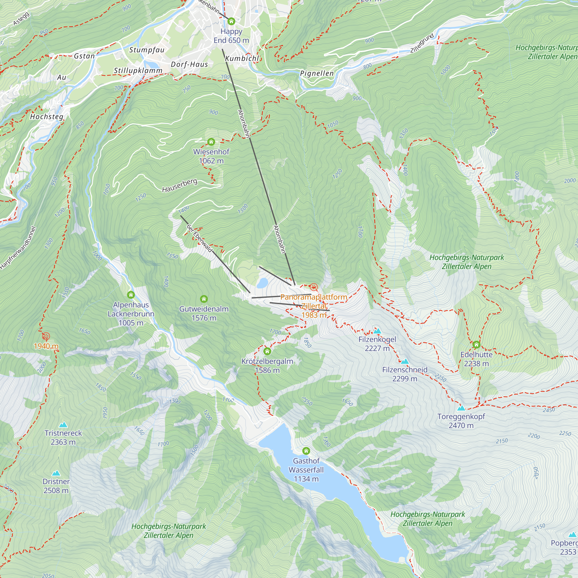 Ahornhütte map