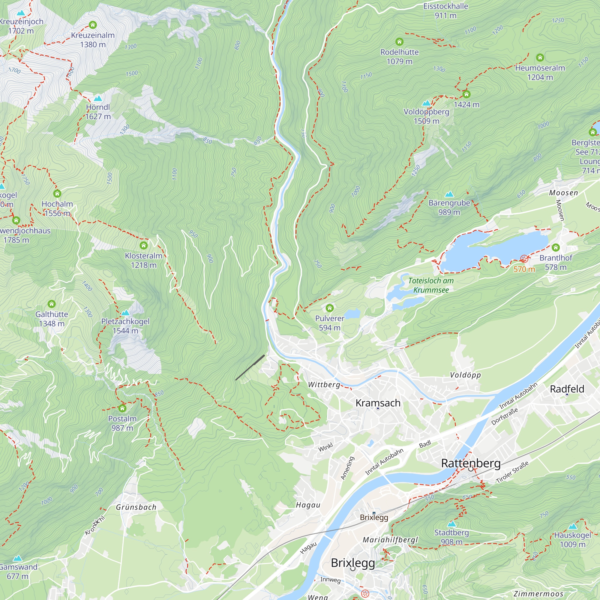 Salzsilo Kramsach map