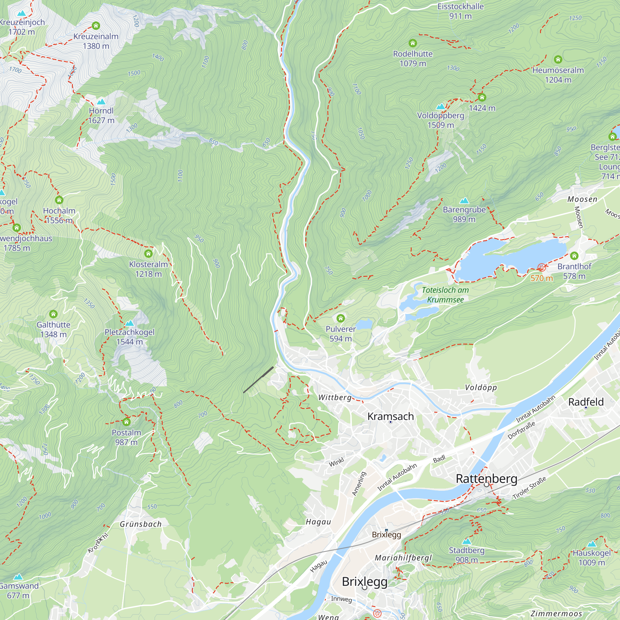 Salzsilo Kramsach map