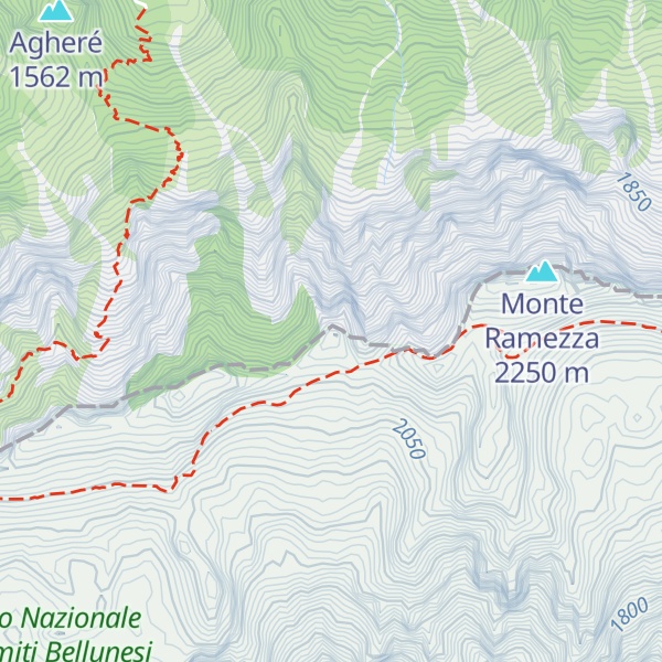 Map of Cima del Diavolo