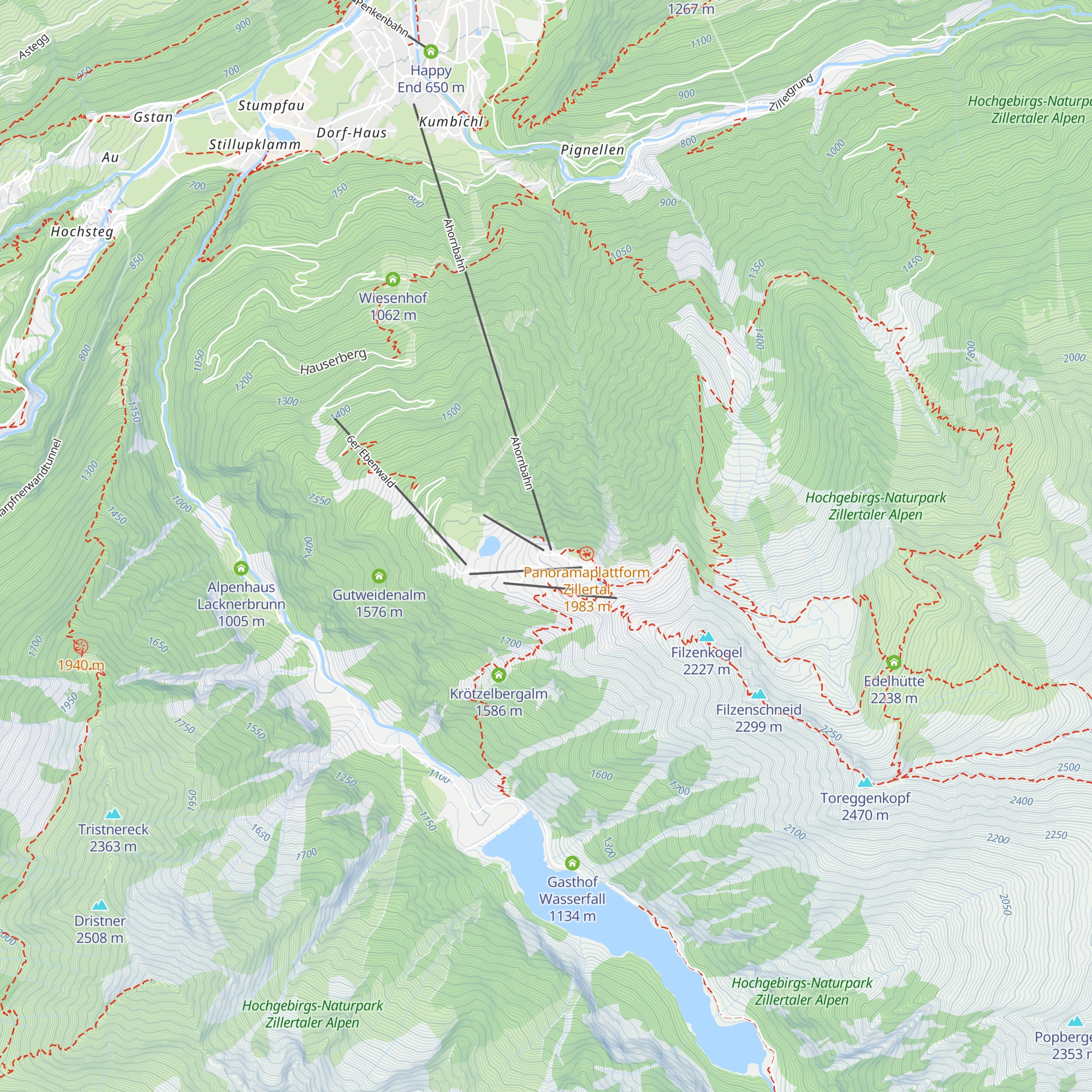 FreiRaum Ahorn map