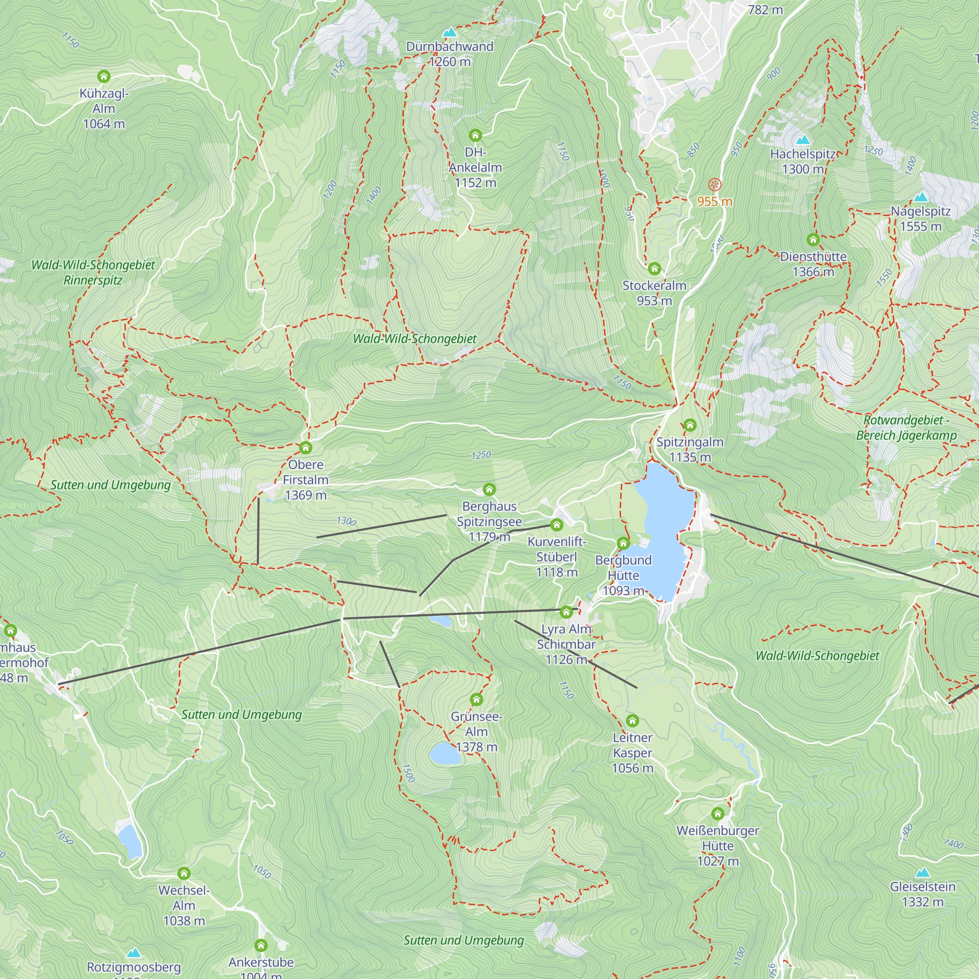 Berghaus Spitzingsee map