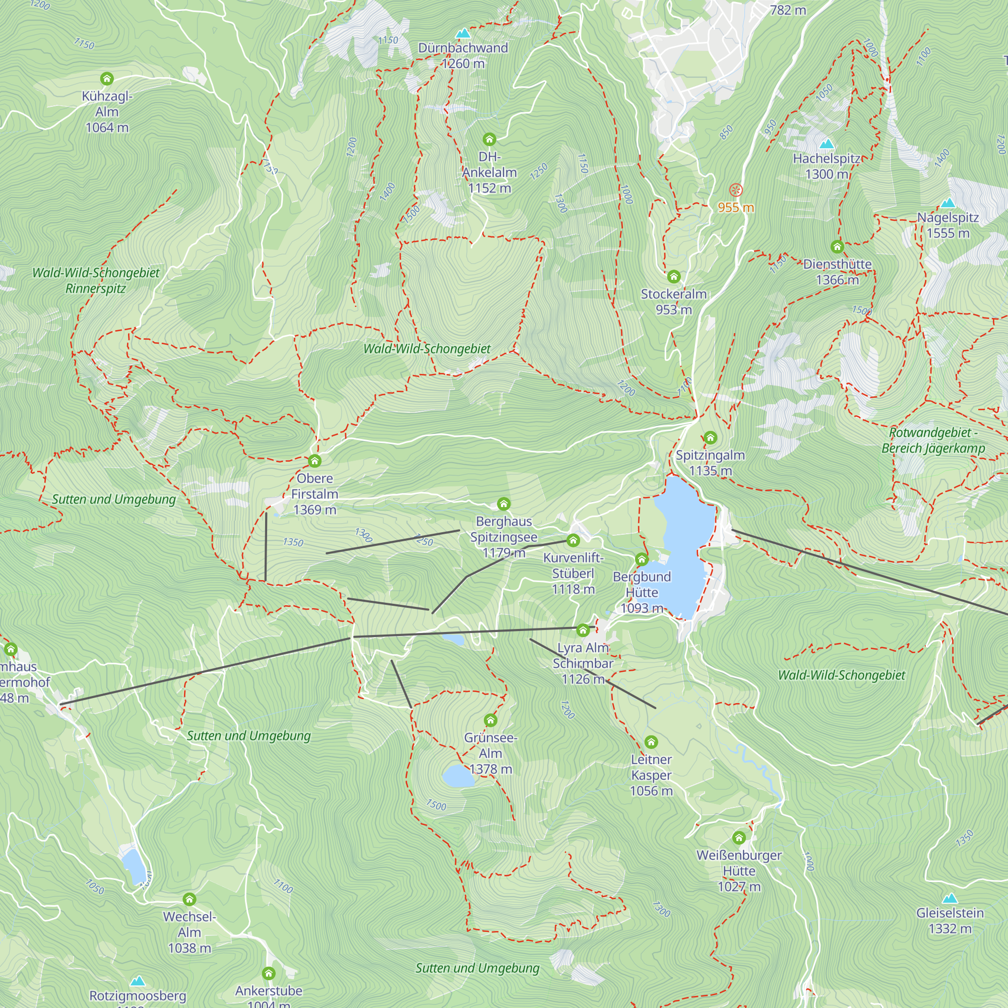 Berghaus Spitzingsee map